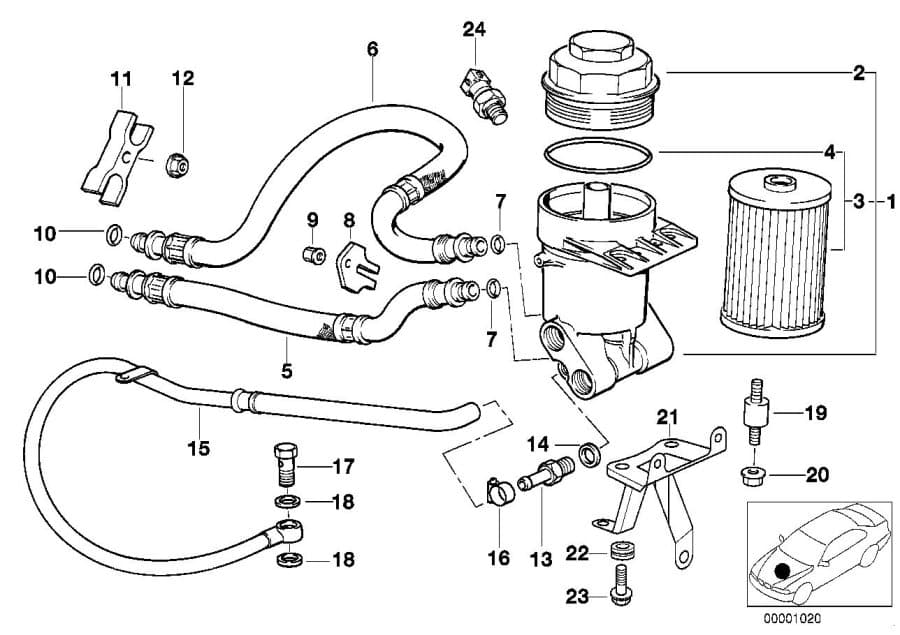 Кольцо круглого сечения BMW, 11421702905