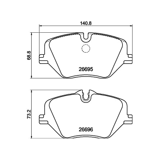 Колодки перед G60 G61 G68, 34108852291