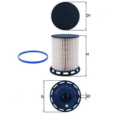 Топливный фильтр Mahle VAG, KX493D